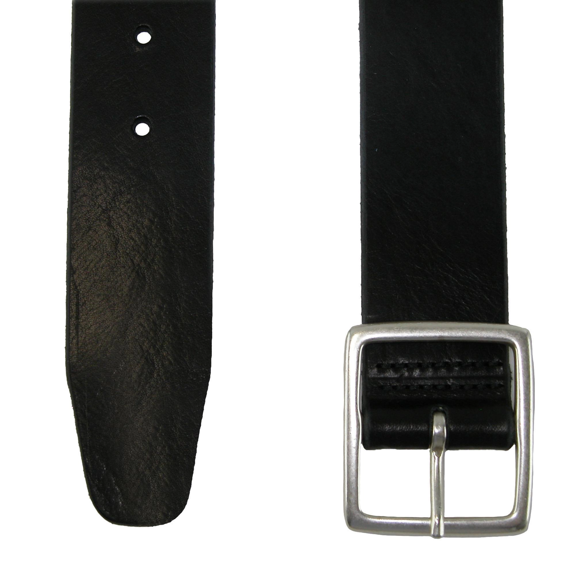 CrookhornDavis Men's Douglas Center Bar Pull Up Casual Leather Jean Belt
