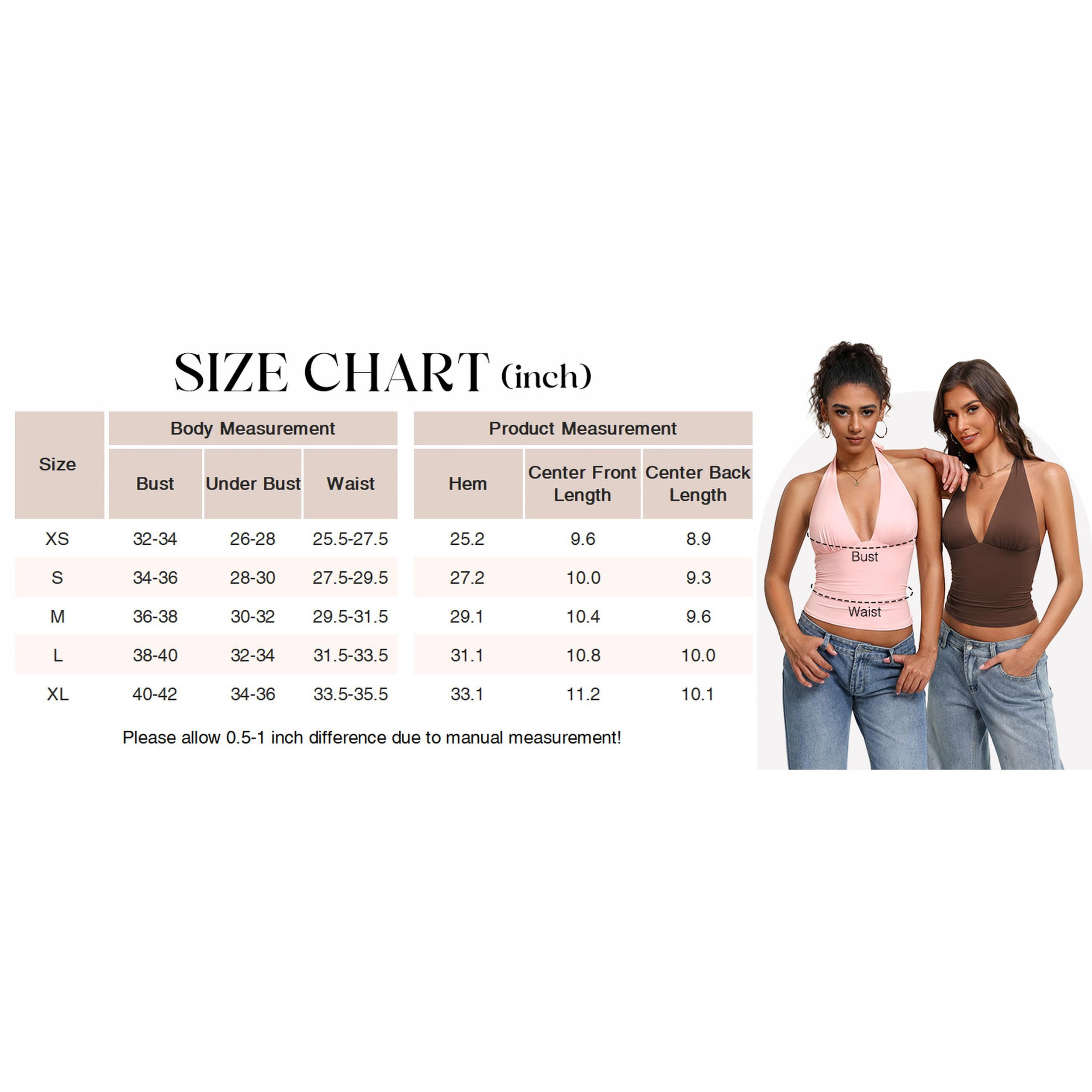 Avidlove Women's Double Lined Backless Deep V Neck Halter Tank Top