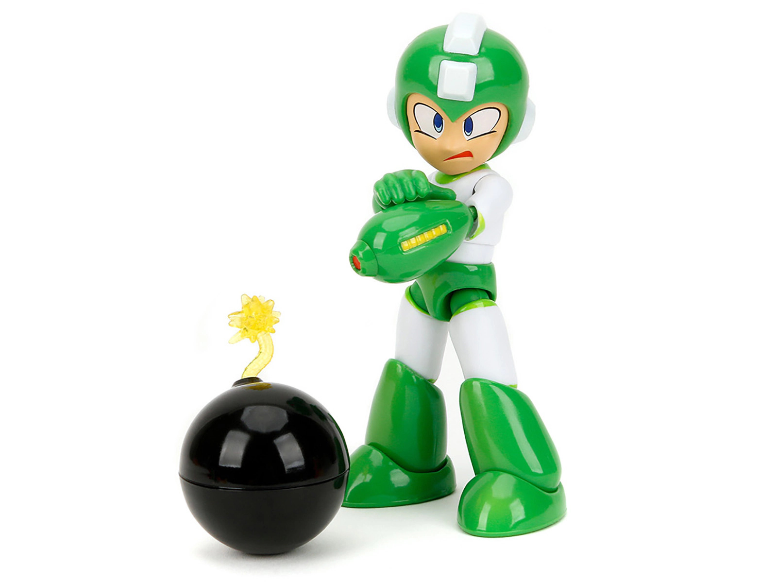 Jada Hyper Bomb 4.5" Moveable Figure with Accessories and Alternate Head and Hands "Mega Man" (1987) Video