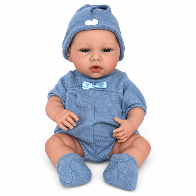 Ann Lauren Dolls® Lil’ Snugglers® Baby Boy Doll- Anatomically Correct Boy All Vinyl Perfect for Baths