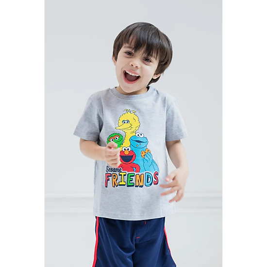 Sesame Street Boys' 2-Pack Short Sleeve Tees