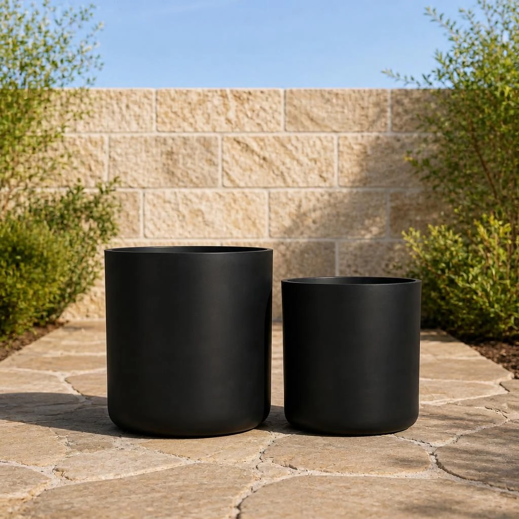 WOW PIONEER Durable Round Outdoor Planter