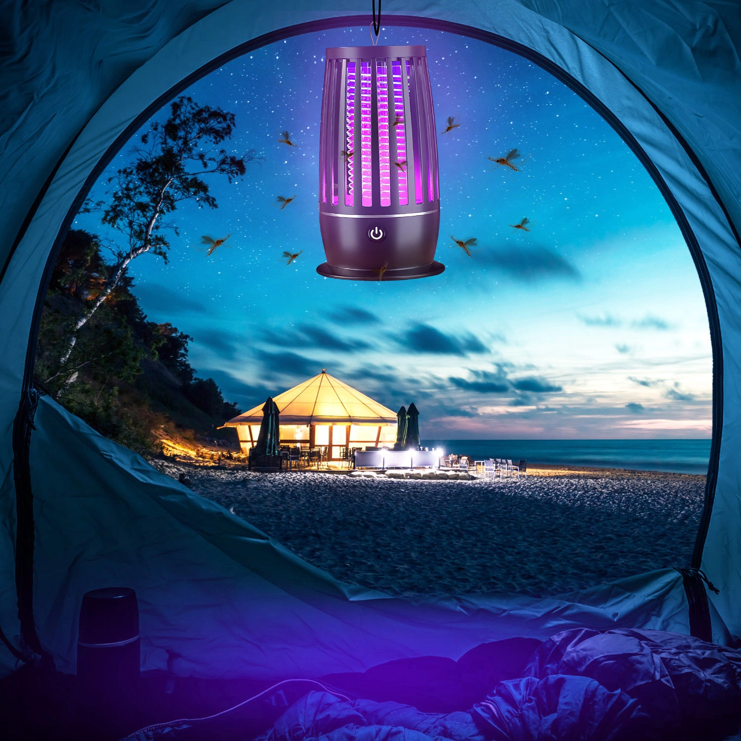 GBruno Rechargeable Bug Zapper With Night Light
