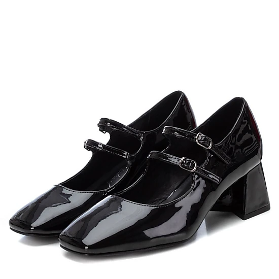 XTI Womens Mary Jane Pumps Block Heel, Square Toe