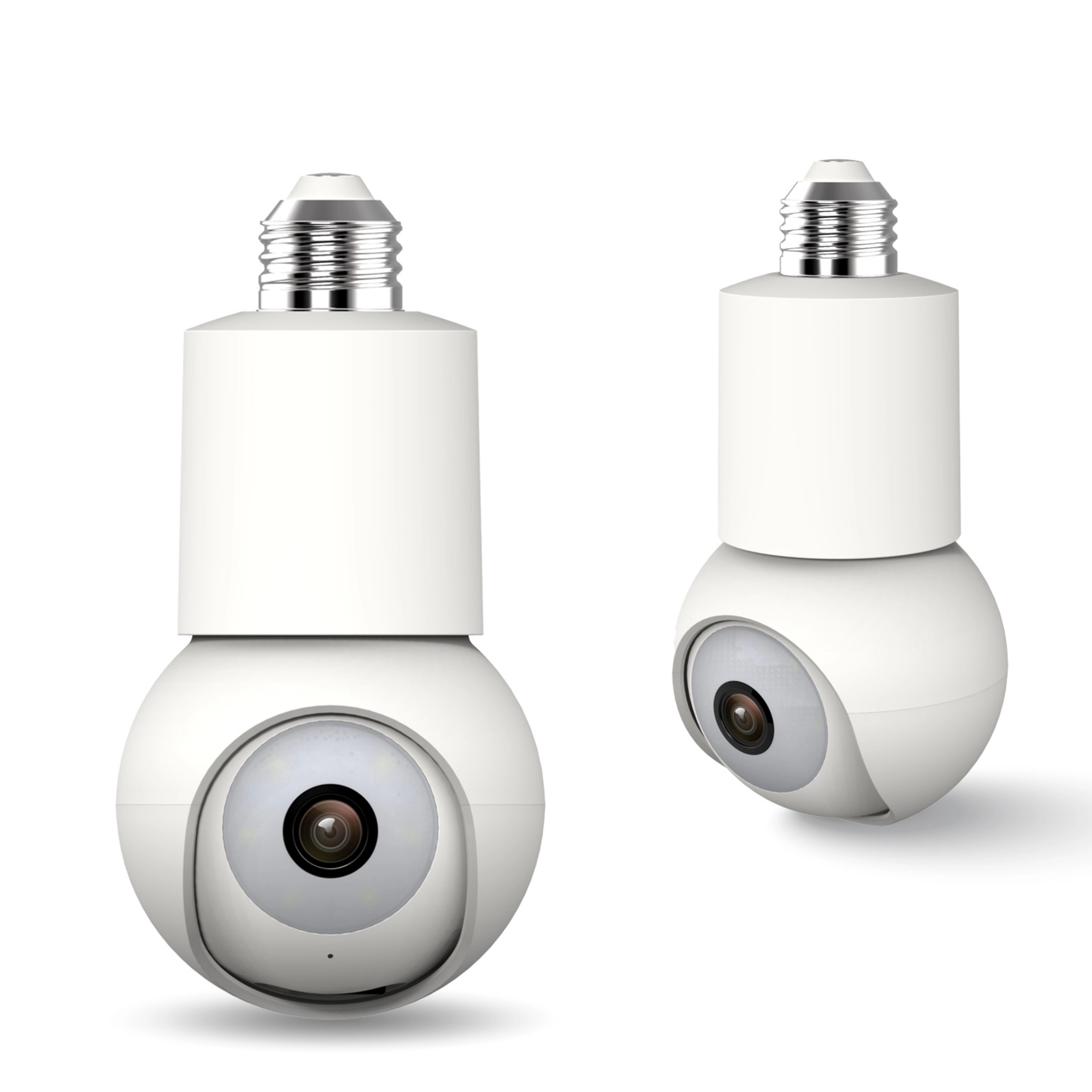 Eco4life Smart WiFi 4MP 1440P PTZ Light Bulb Security Camera