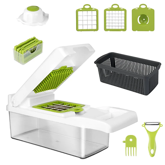 GBruno 12-in-1 Vegetable Chopper With Container