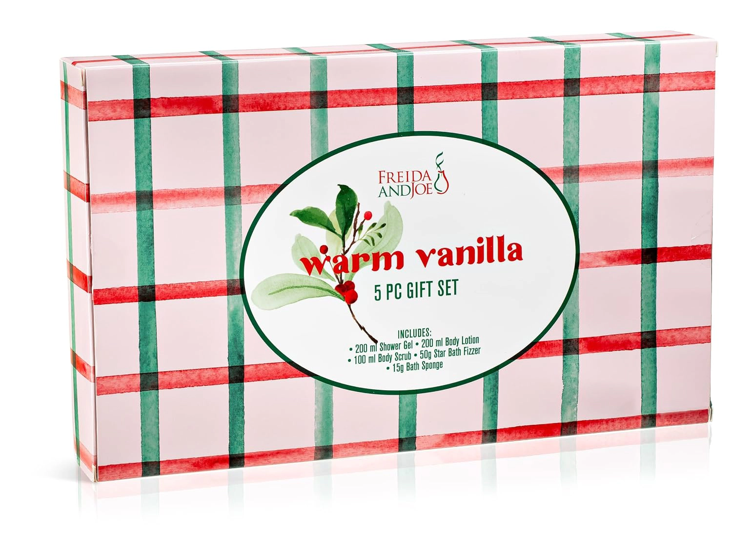 Freida and Joe Women Warm Vanilla Fragrance Fragrance Bath and Body Collection Gift Box Set