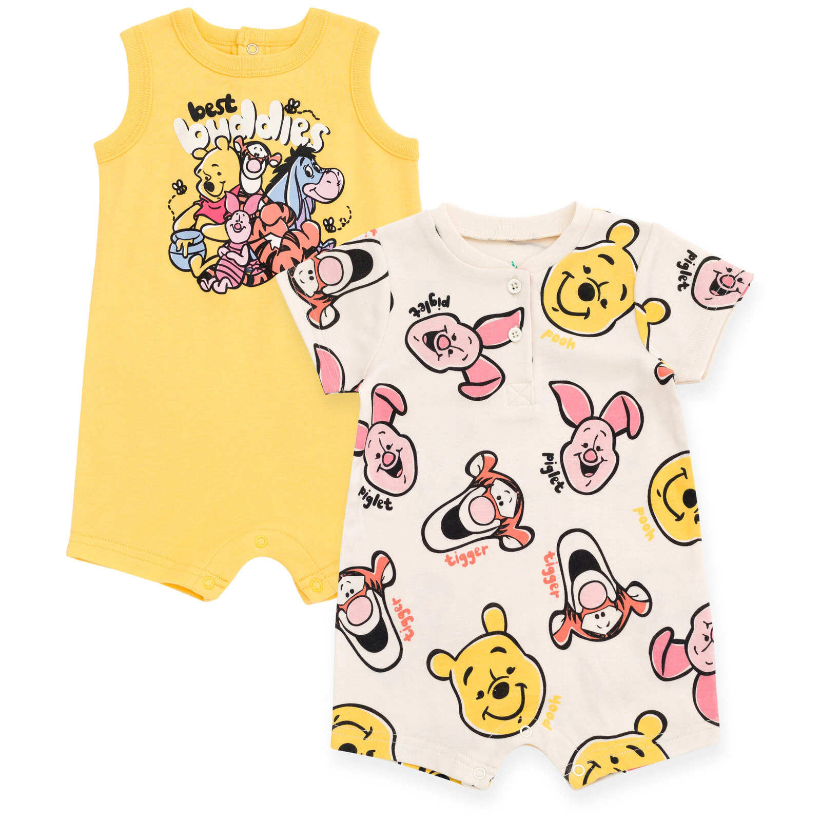 Disney Winnie the Pooh Baby Boys' One Piece Romper Set