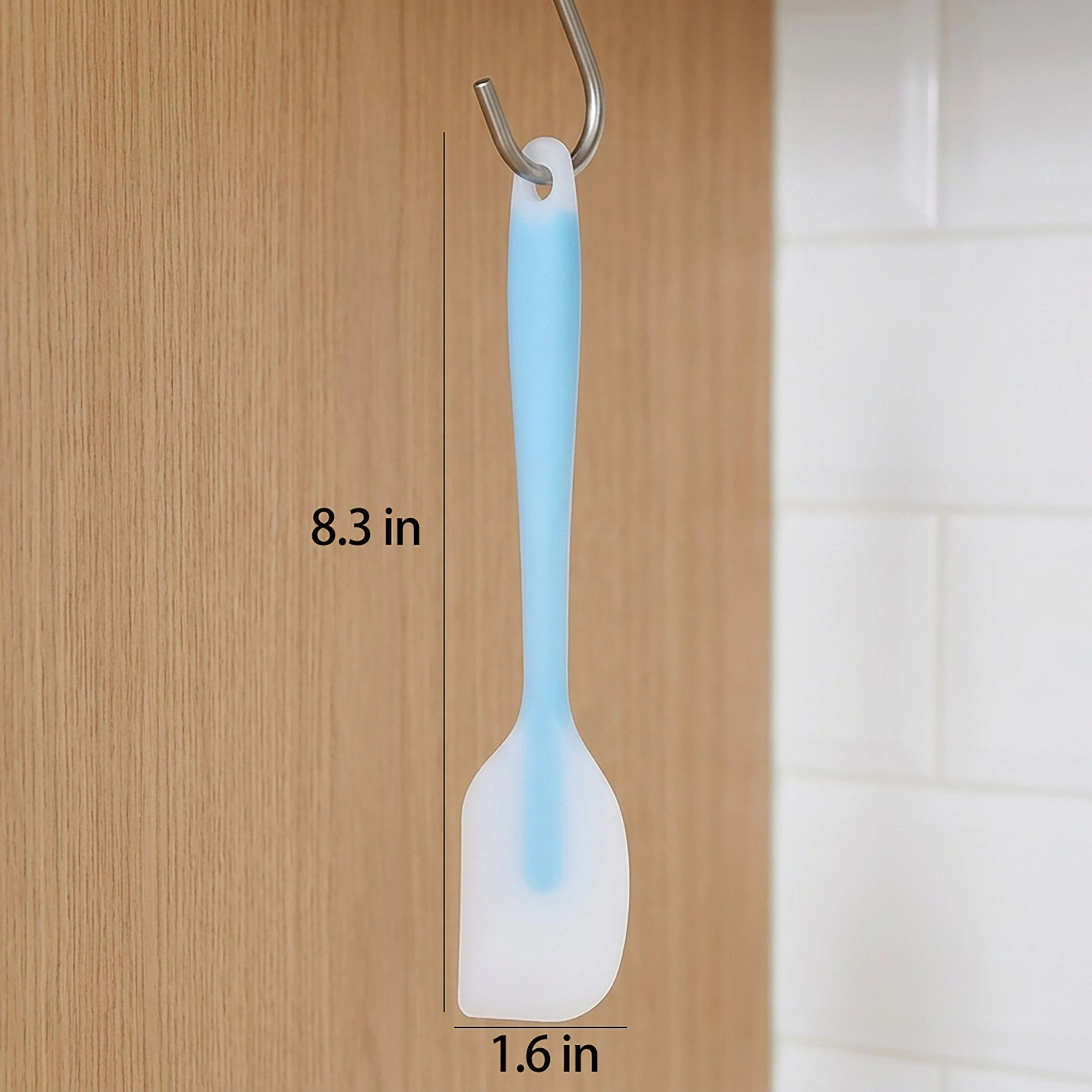 Alilang Women 3-Piece Silicone Spatula Set with Handle, Flexible and Durable Kitchen Tools for Cooking Baking