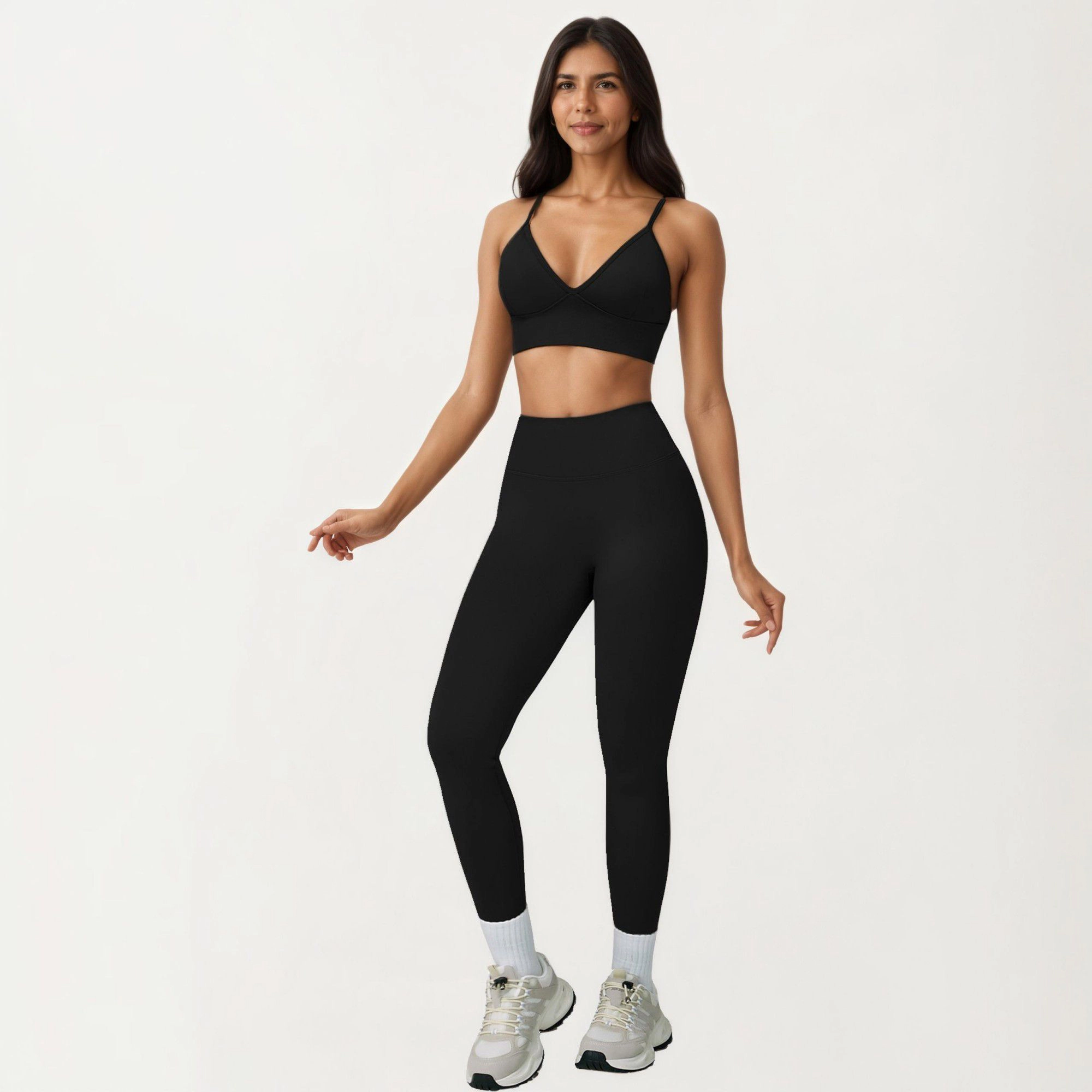 Anna-Kaci Active Women's High Waist Smooth Finish Athletic Leggings with Sculpting Fit Stretch Knit Fabric