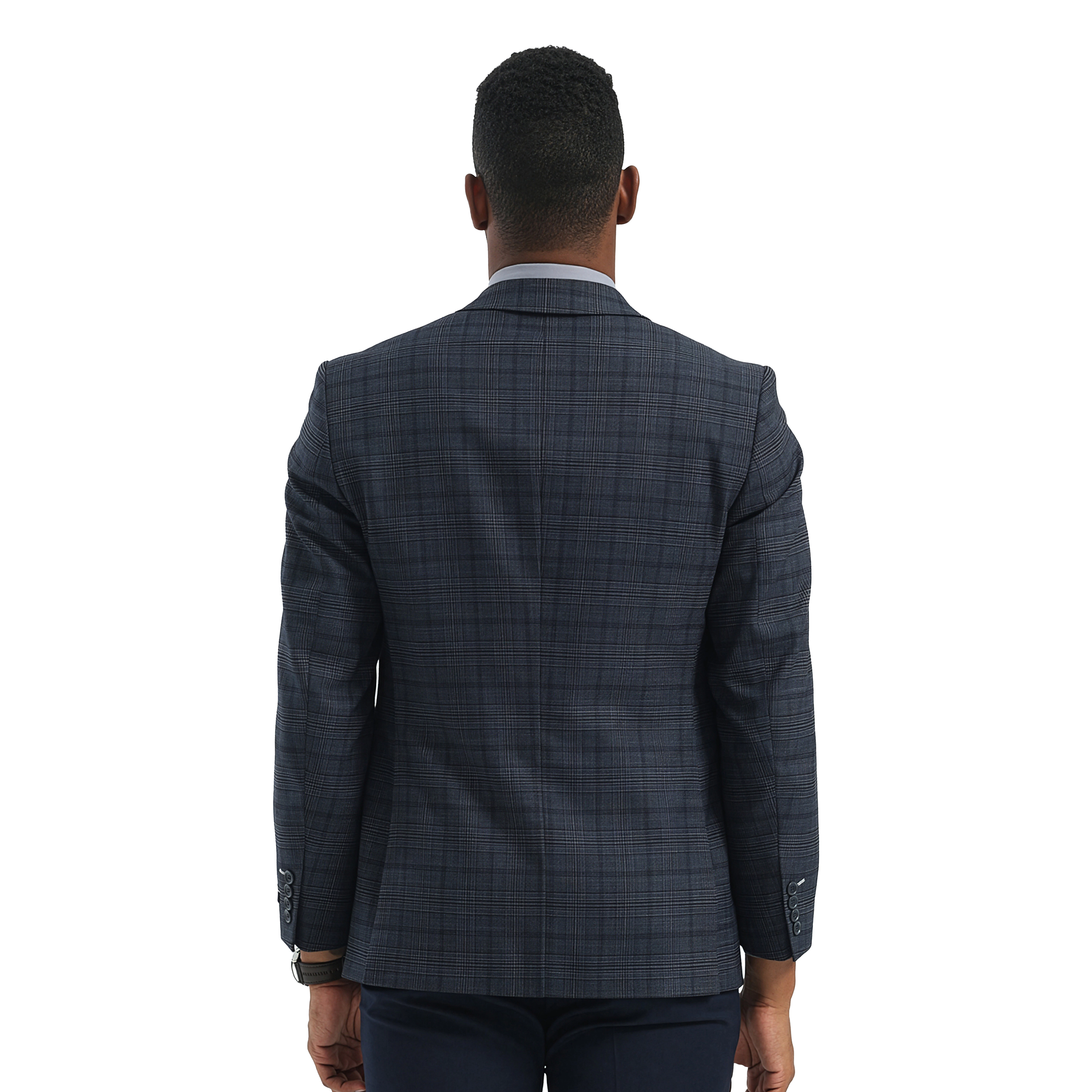 Tazzio Mens Subtle Plaid Sport Coat, Business and Casual