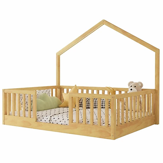 GOODSILO Twin Size Solid Pine Single Bed Frame