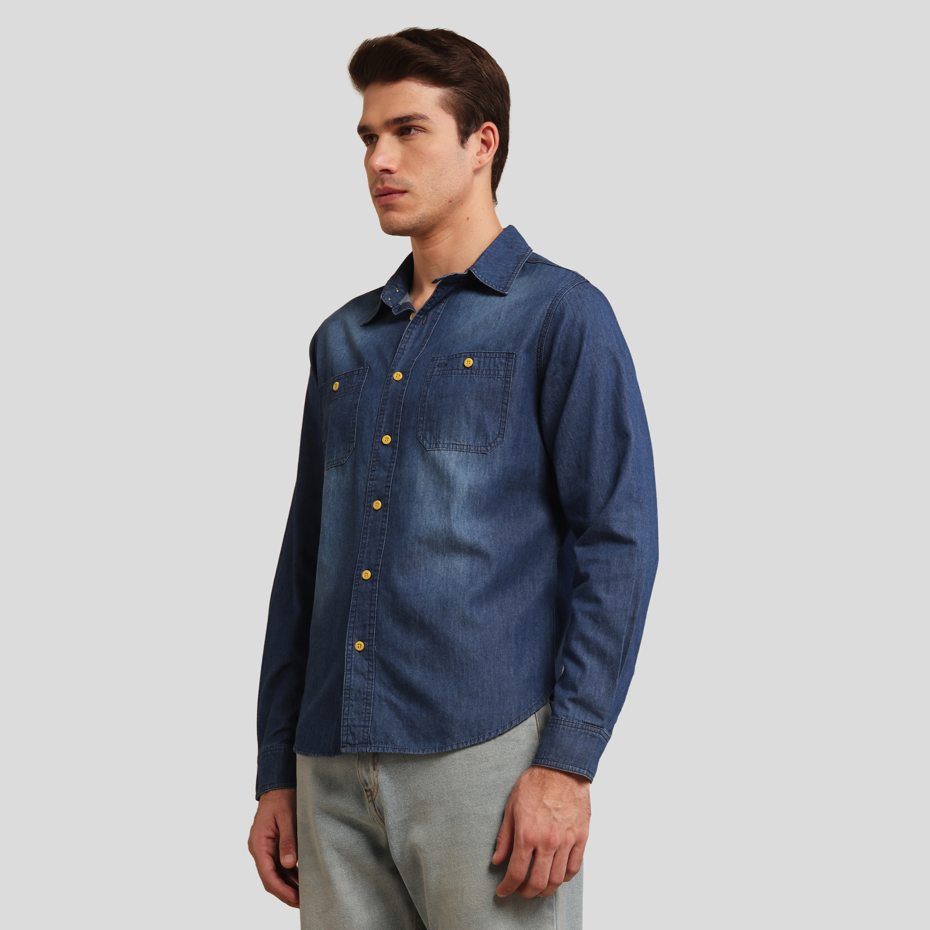 Members Only Men's Denim Shirt