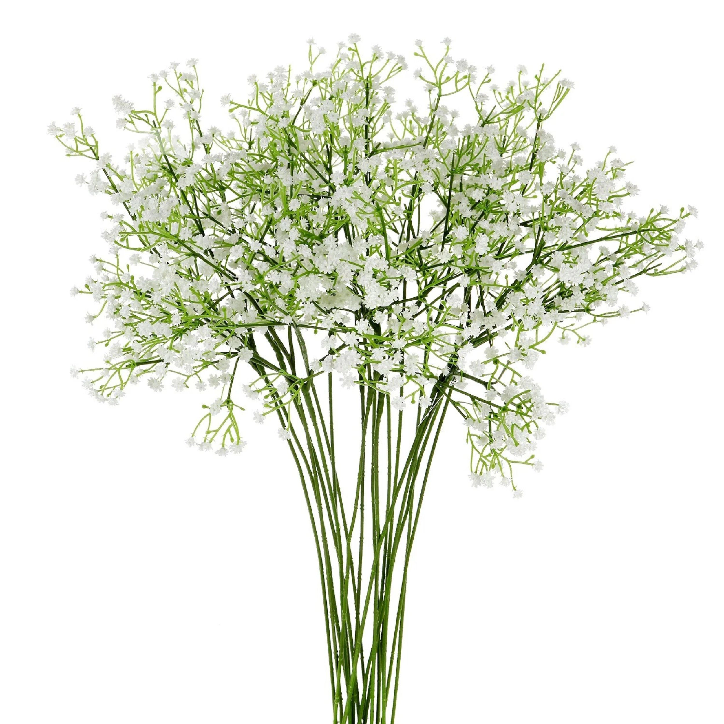Home Collection Pack of 48 21-Inch Real Touch Artificial Baby's Breath Flowers White