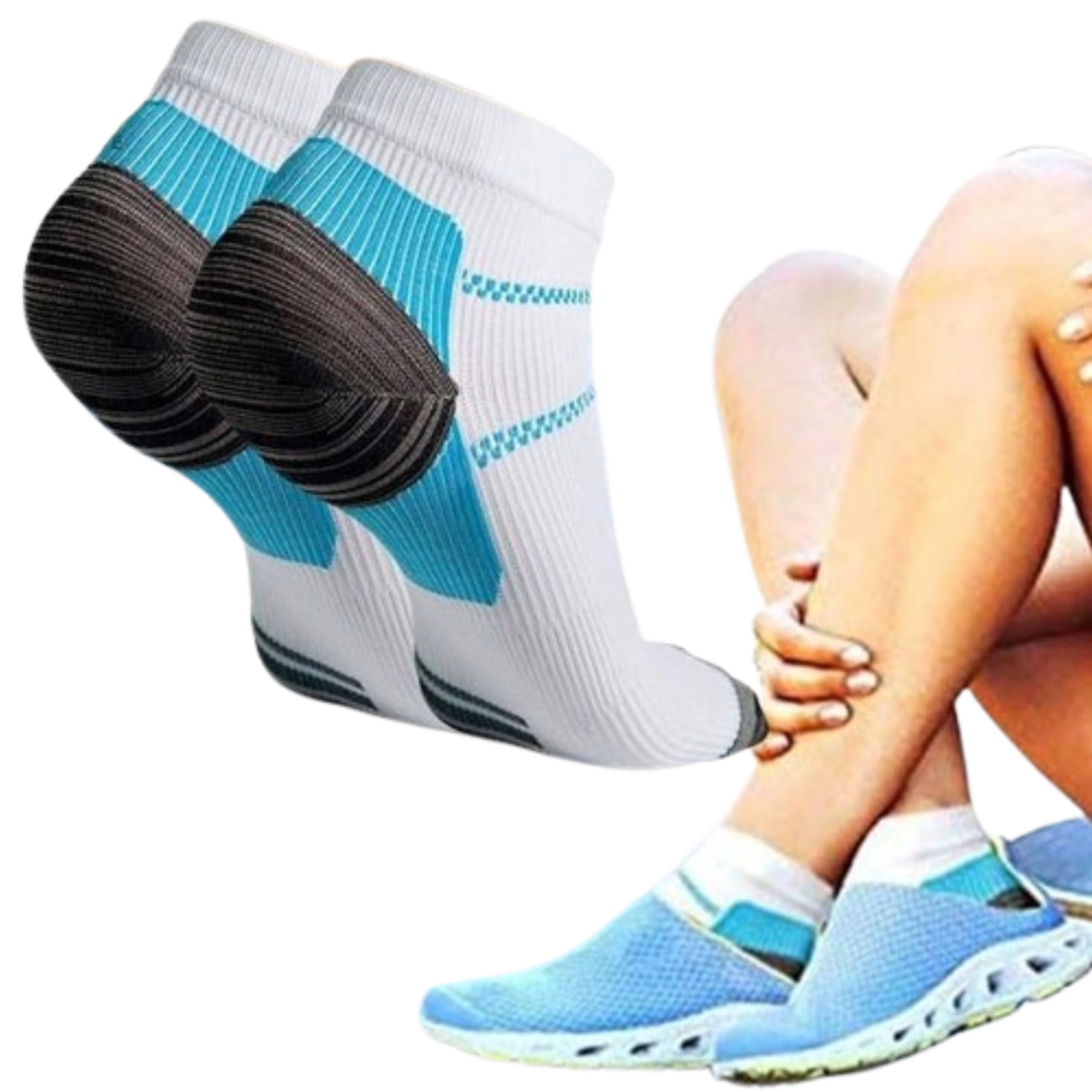 Home Collection Athletic Compression Ankle Socks S M Pack of 5