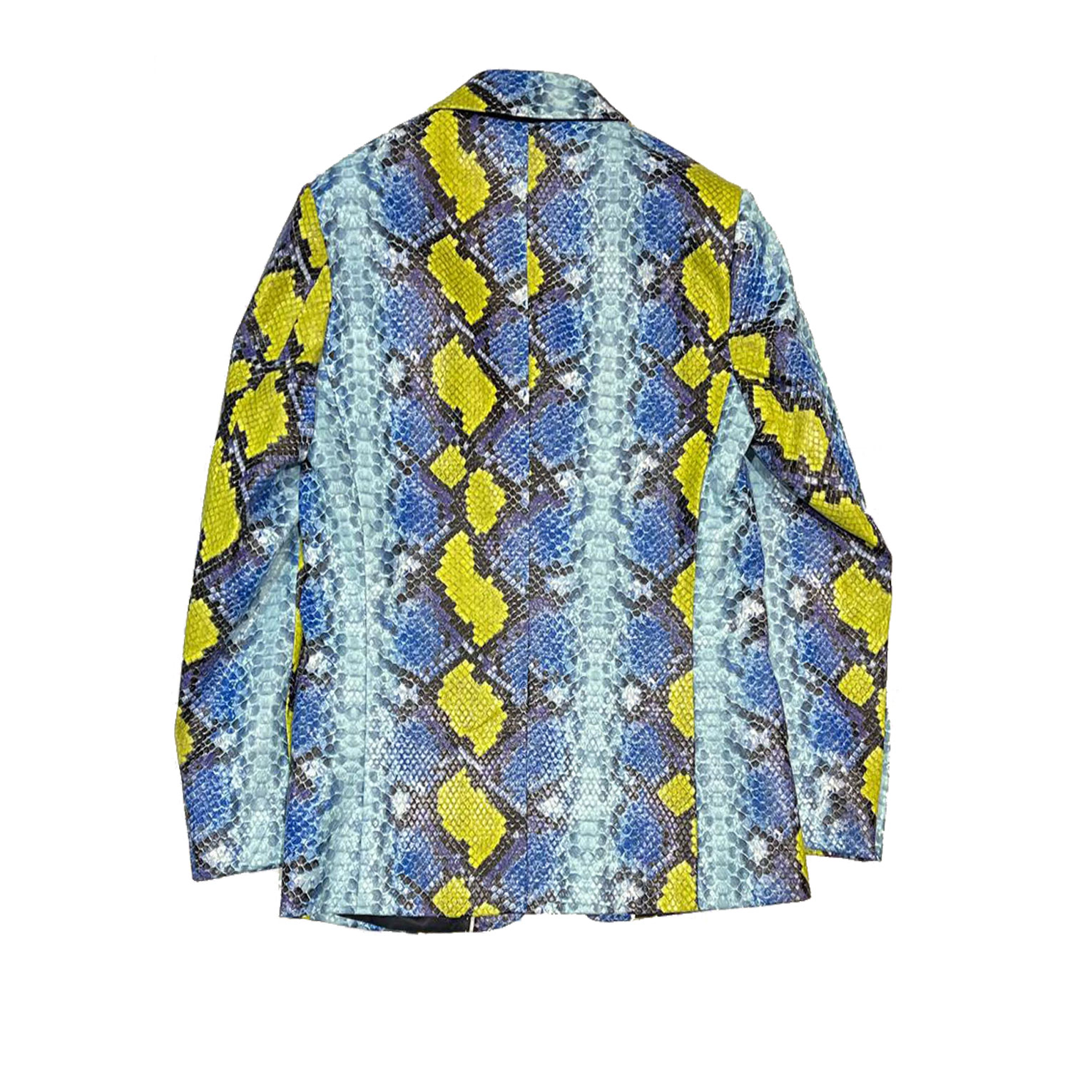 Elie Balleh Boys Slim Fit Snakeskin Jacket Print Blazer