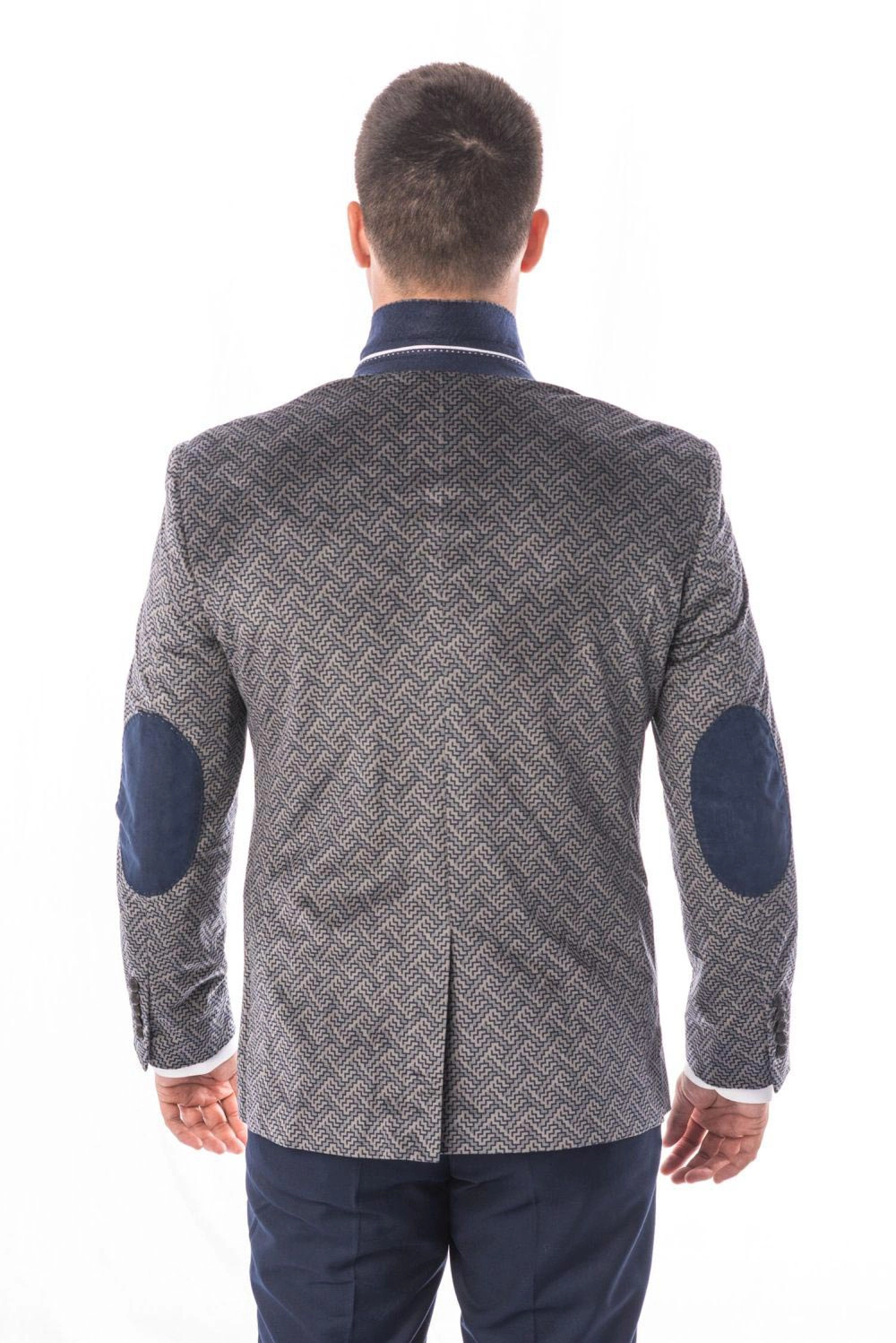 Elie Balleh Men's Slim Fit Tailored Sports Coat Jacket