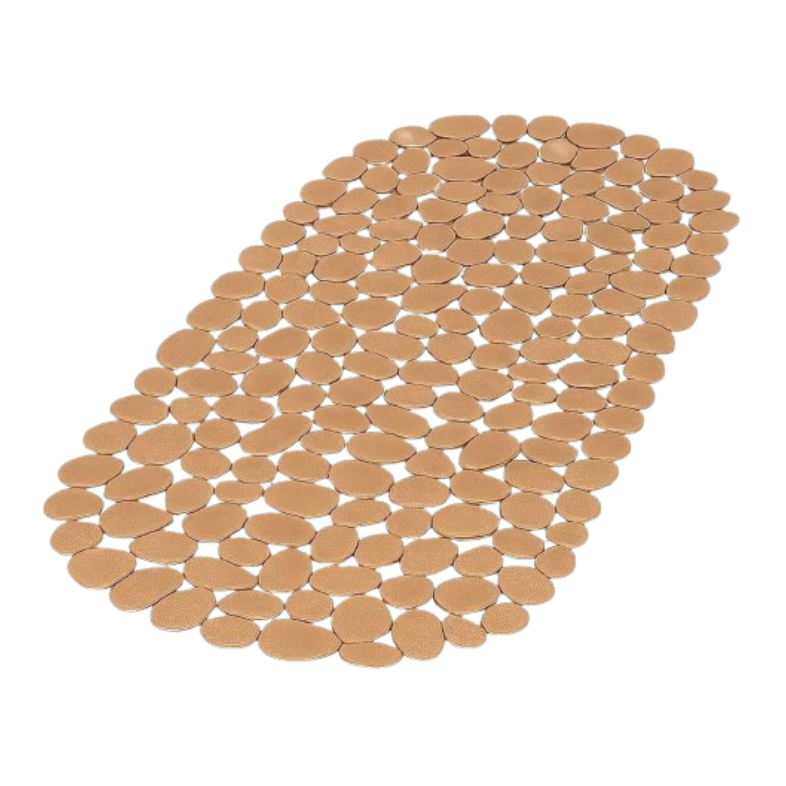 Home Collection Rose Gold Anti-Slip PVC Shower Bath Mat 26.5" x 14"