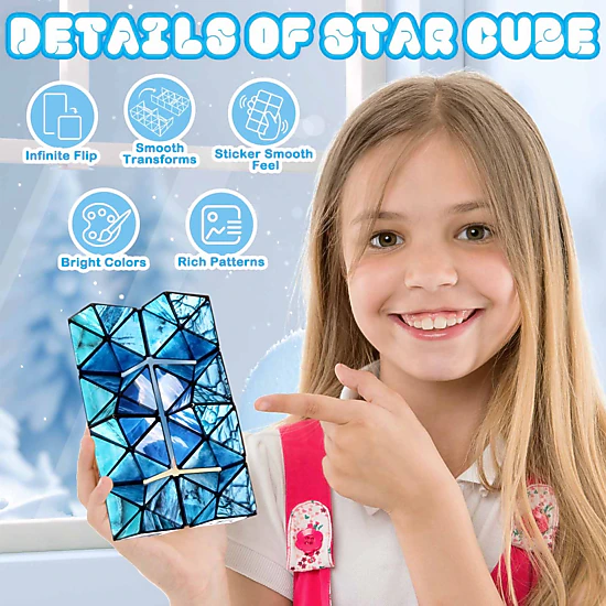 Bruce & Shark 2-in-1 Yoshimoto Magic Star Cube with North and South ...
