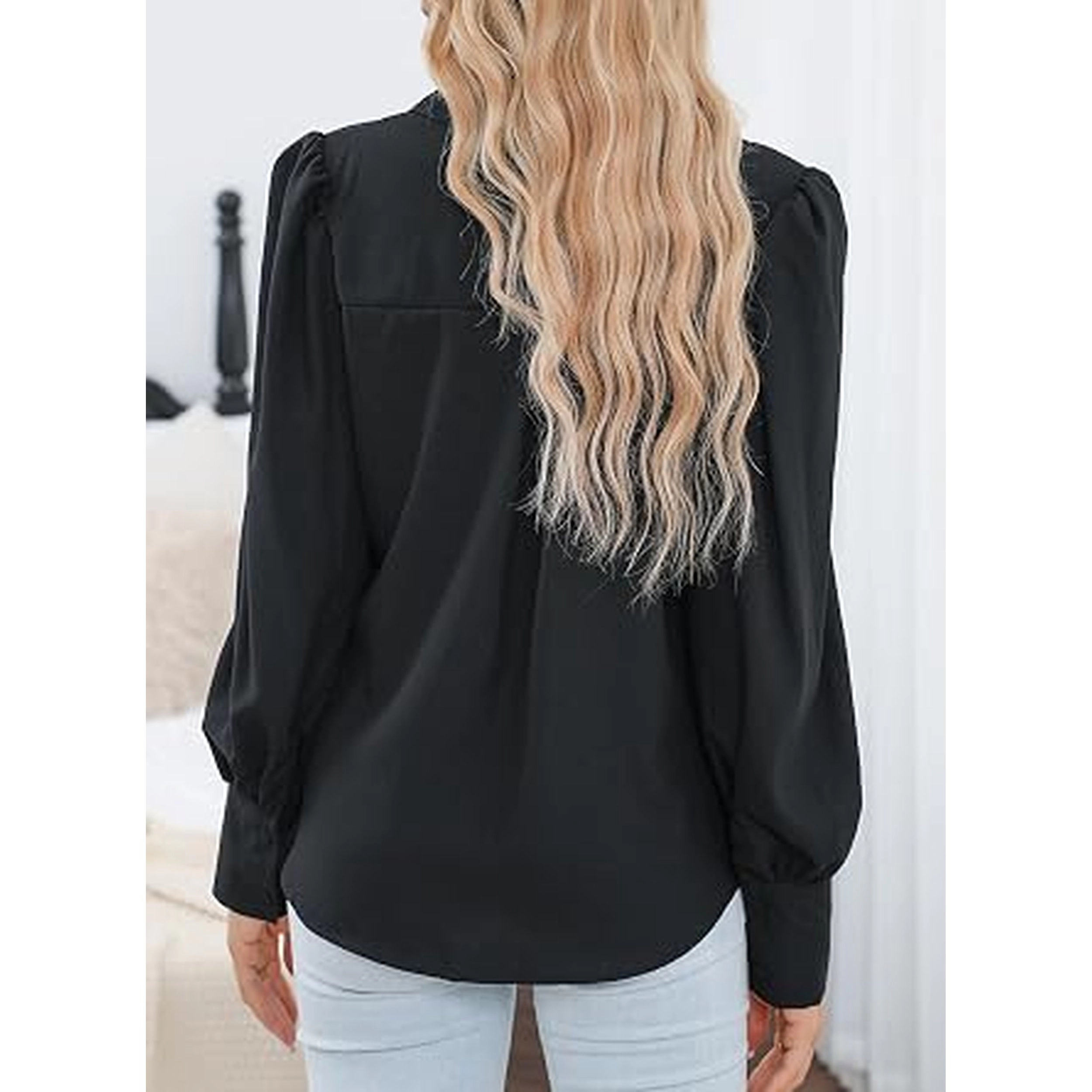 Zeagoo Womens Blouses Dressy Casual Spring Long Sleeve Shirts Button Down Tops Fashion