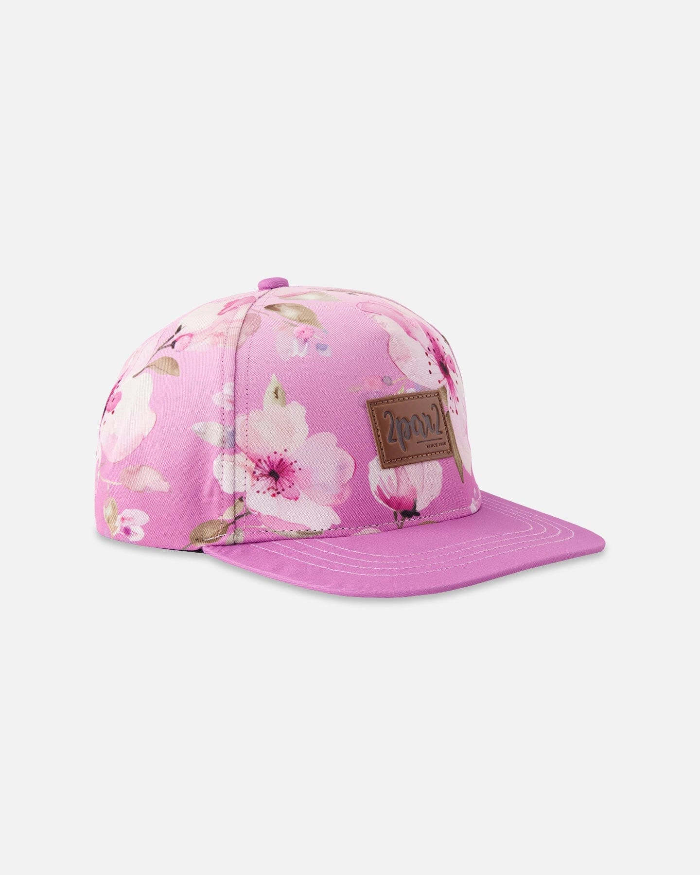 Deux par Deux Girls Cap Flower Print