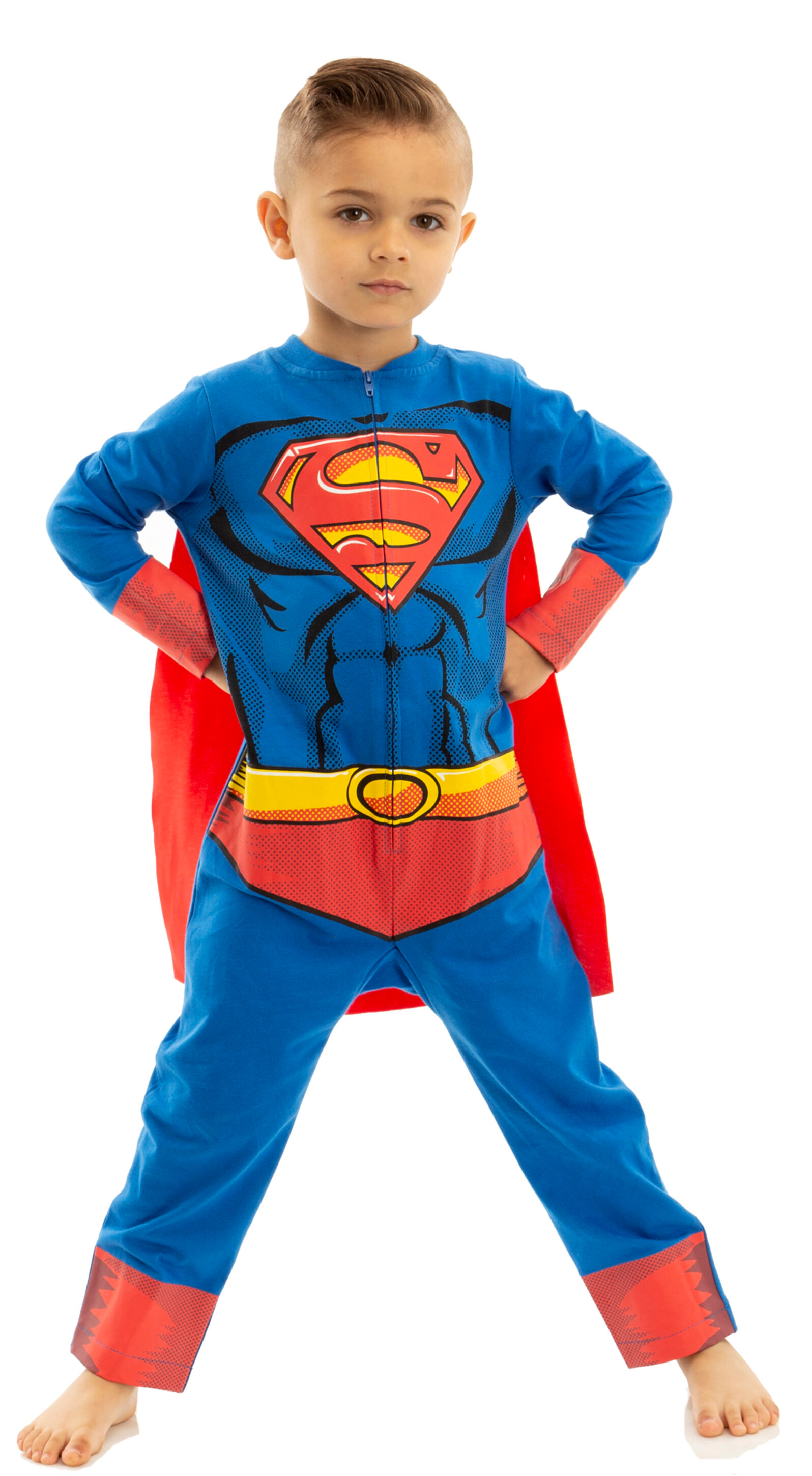 WARNER BROS Justice League Superman Cosplay Coverall and Cape Set