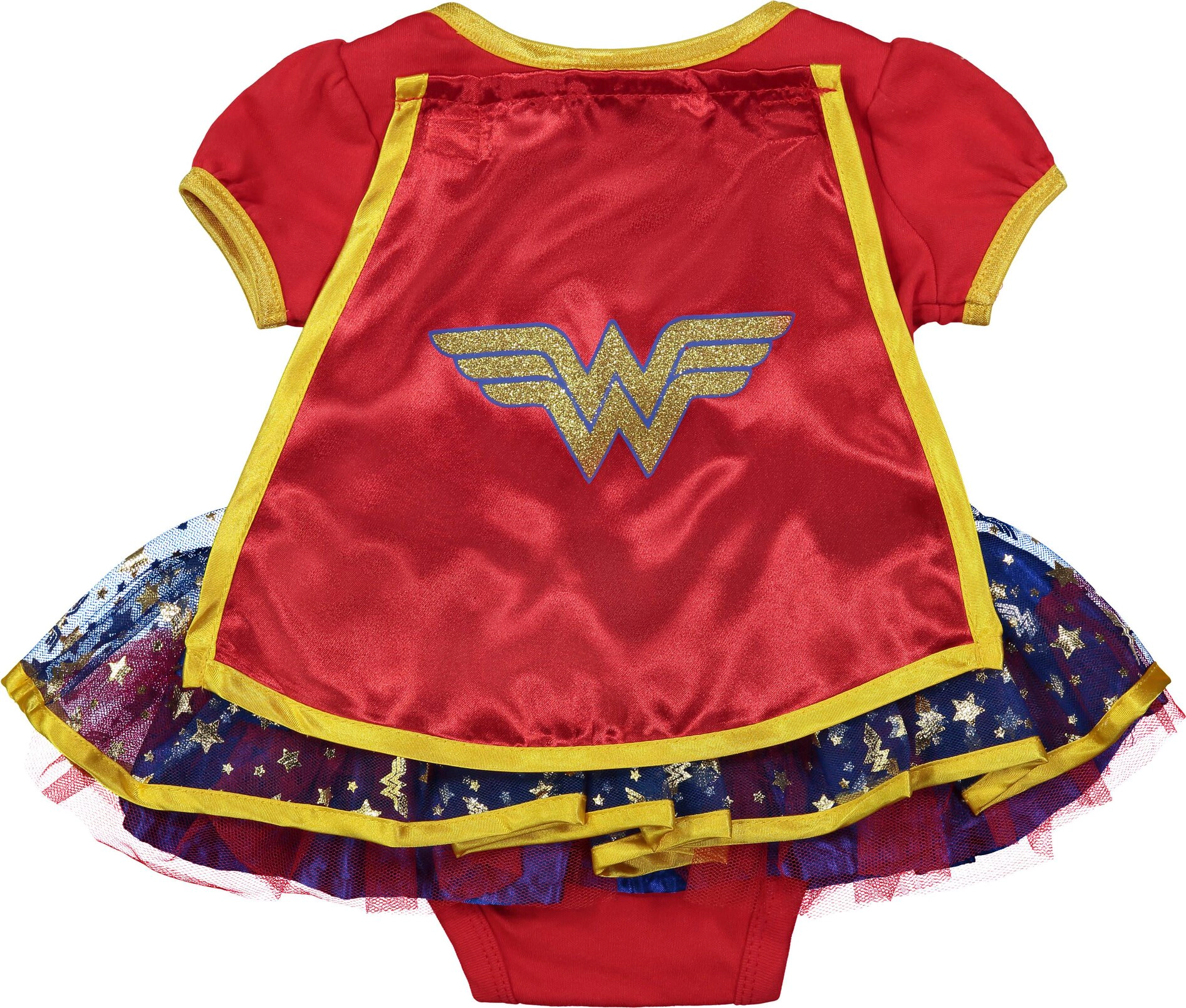 WARNER BROS Justice League Wonder Woman Baby Girls' Cosplay Tutu Bodysuit and Cape Set