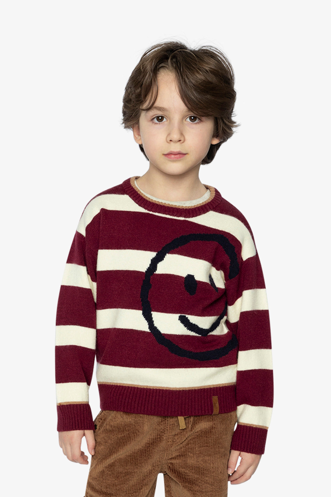 Deux par Boys Striped Knit Sweater