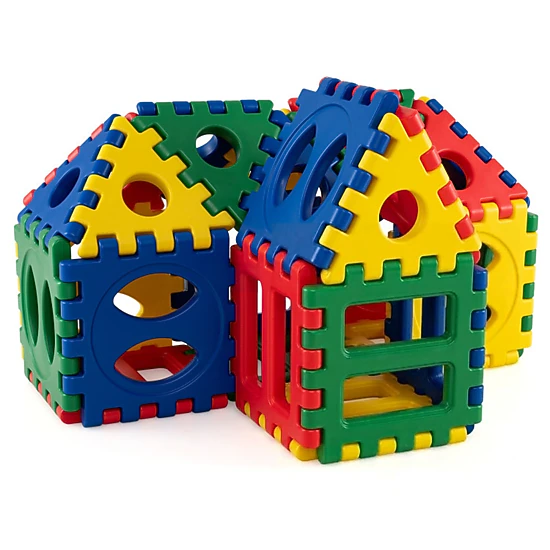 SUGIFT 32-Piece Toddler Jumbo Waffle Building Blocks with 10 Ocean ...