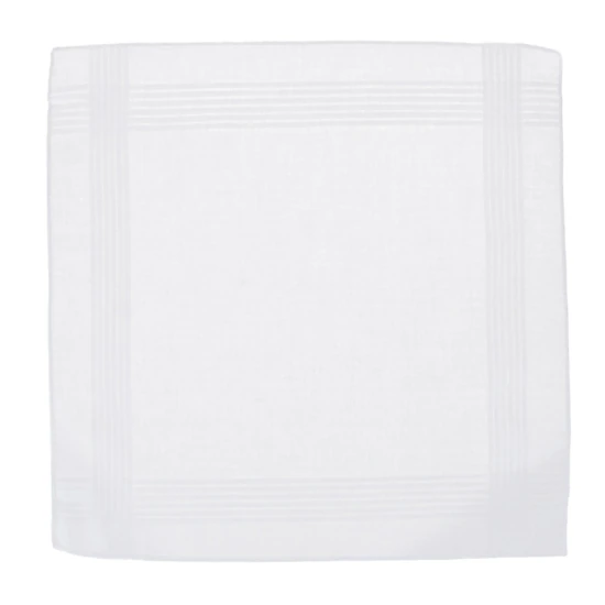 Essentials by Trafalgar Classic White 3 Pack Handkerchiefs