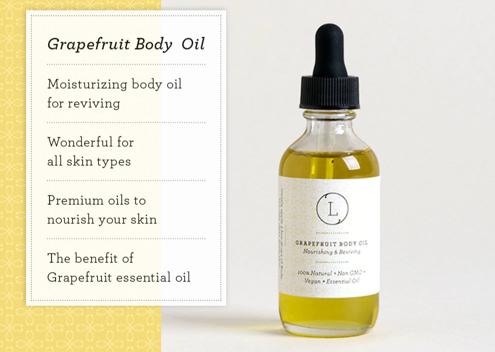 Moisturizing set - Grapefruit Body Oil and Body Scrub