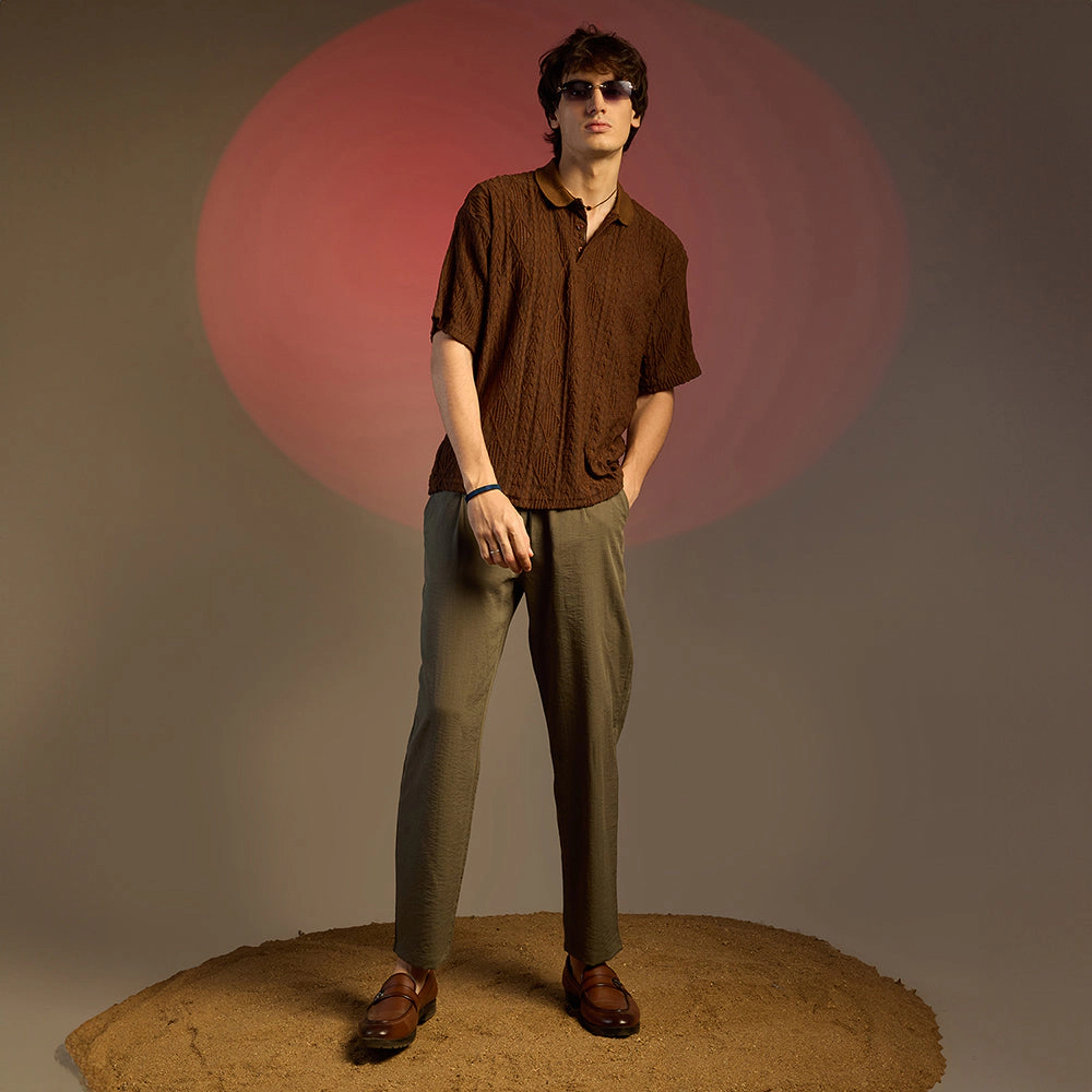 Argyle Oversized T-Shirt