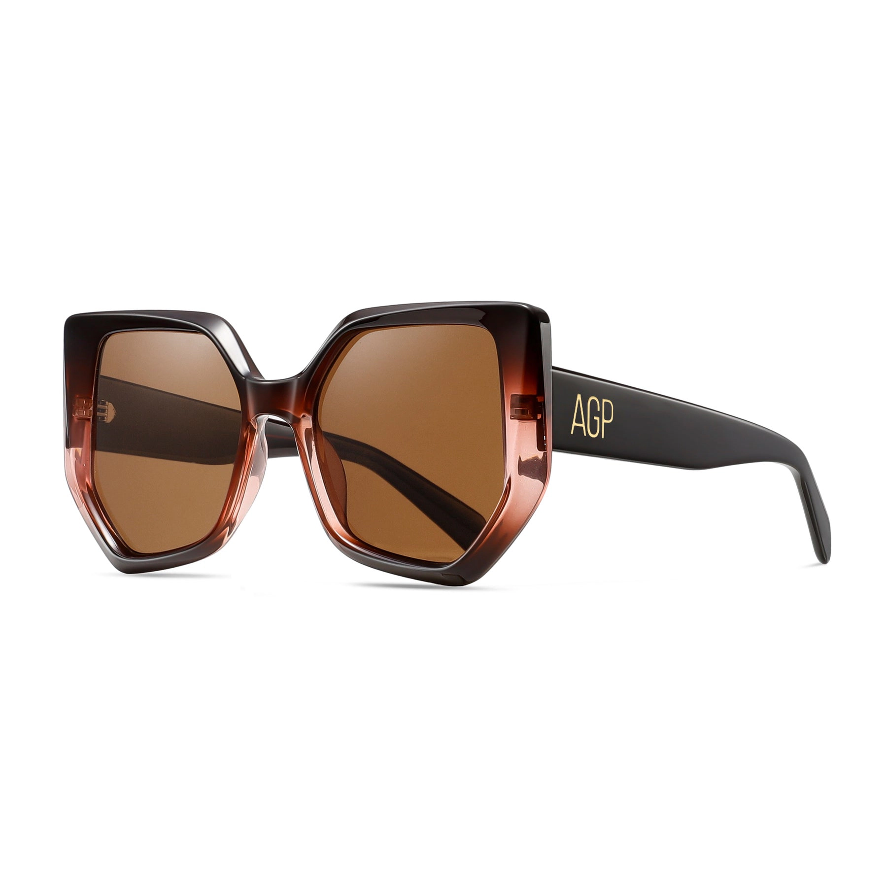 AGP PARIS Women's Butterfly Acetate Polarized Lens UV400 Sunglasses