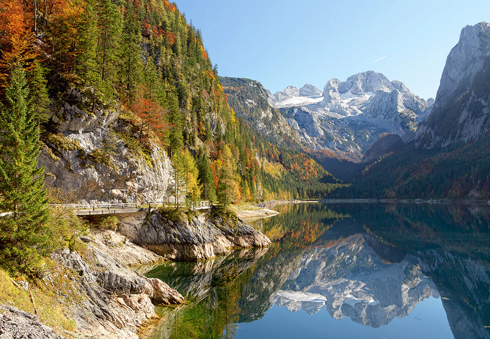 CASTORLAND 1500 Piece Jigsaw Puzzles, Gosausee, Austria, Idyllic puzzle, Mountain view, C-152018-2