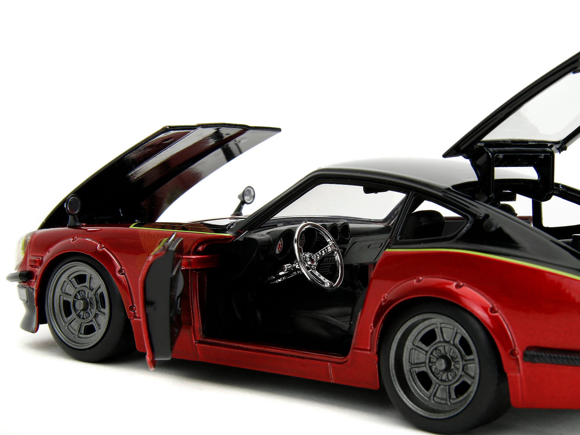 Jada 1972 Datsun 240Z Black and Red Metallic with Graphics "Fast X" (2023) Movie "Fast & Furious" Series 1/24