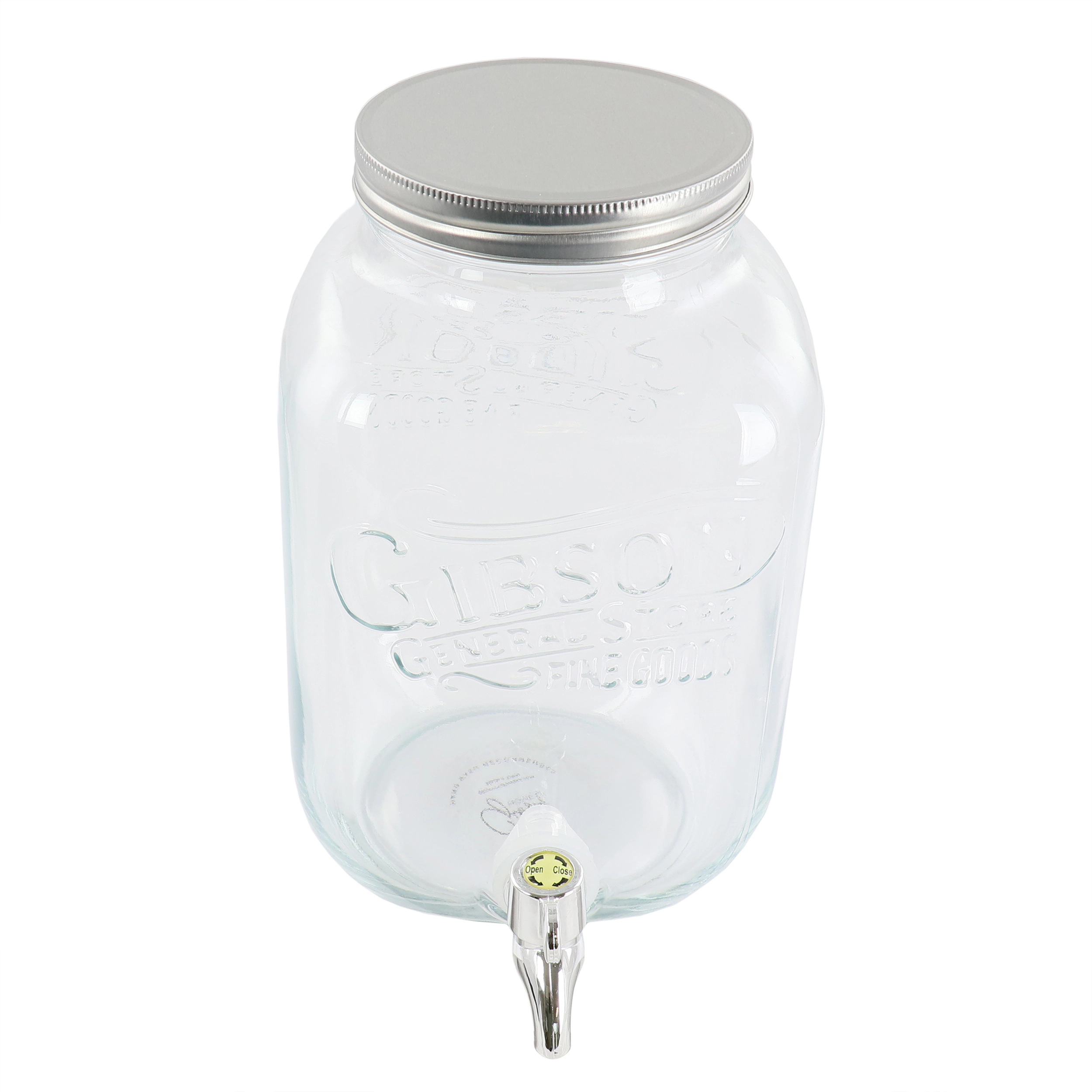 Gibson Home General Store 1.1 Gallon Glass Jar Beverage Dispenser