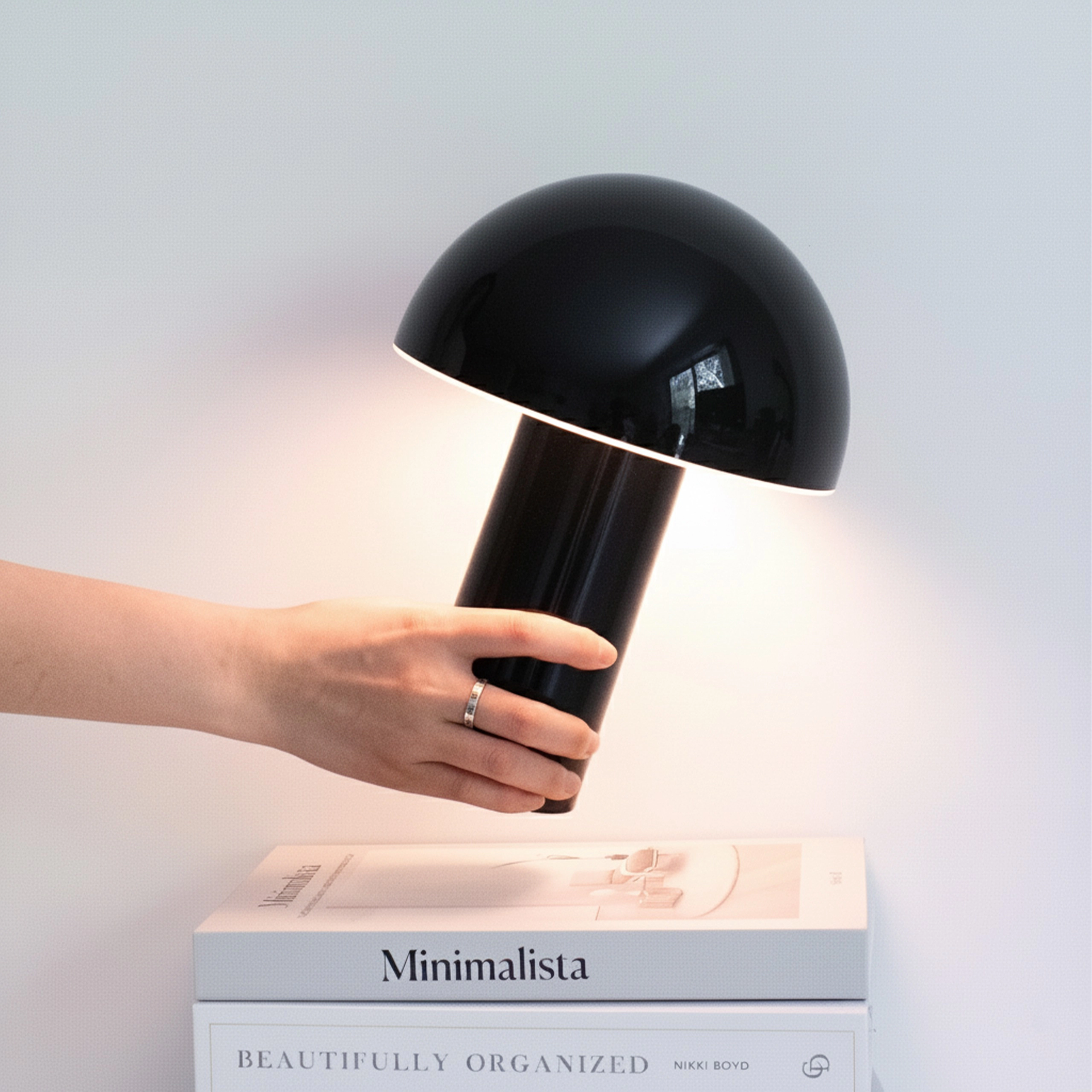 Brightech Celia Portable Mushroom Table Lamp
