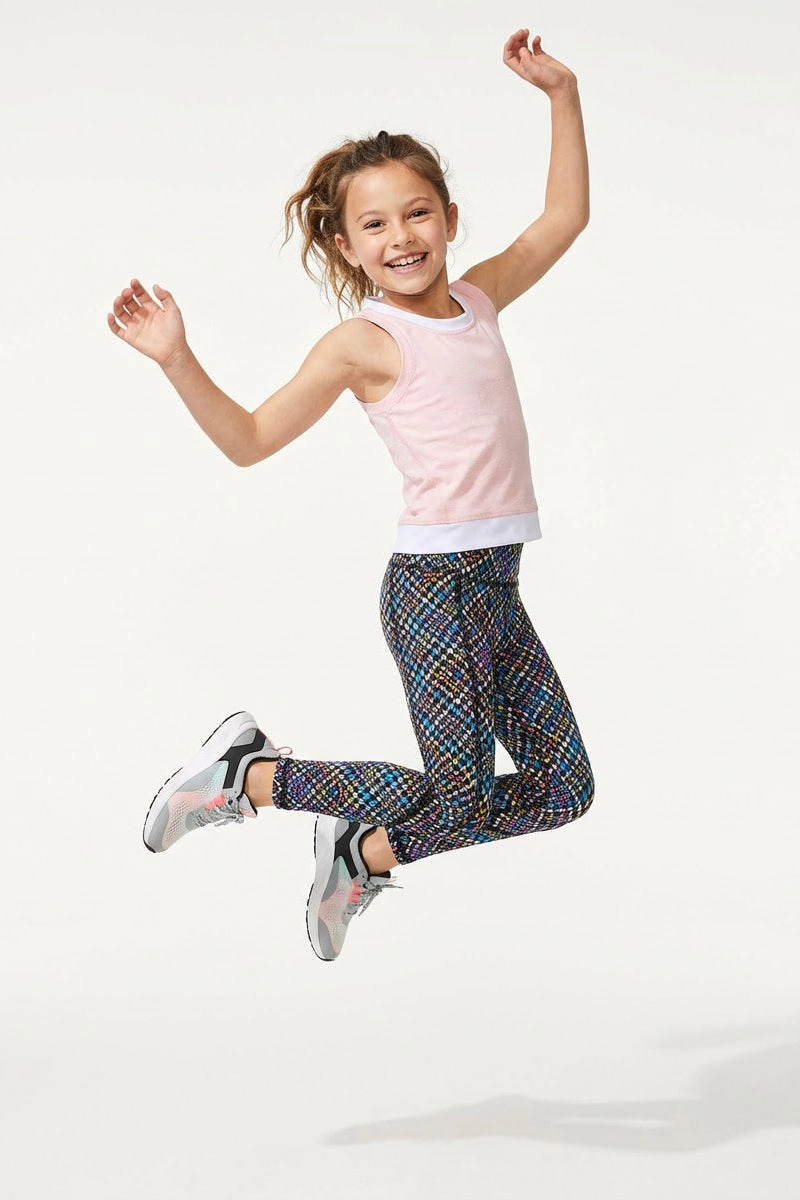 Rockets of Awesome Plaid Active Legging for Girls