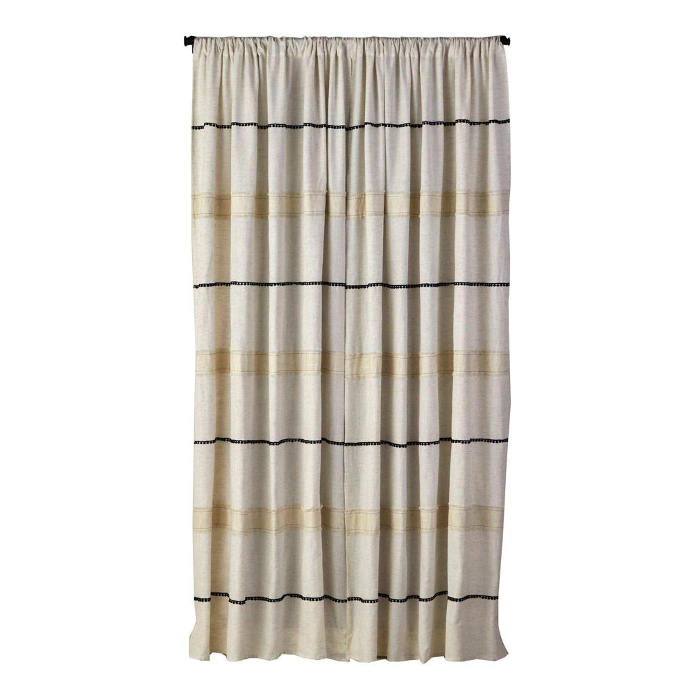 SKL Home Subtle Stripe Panel Pair - 52x63", Linen