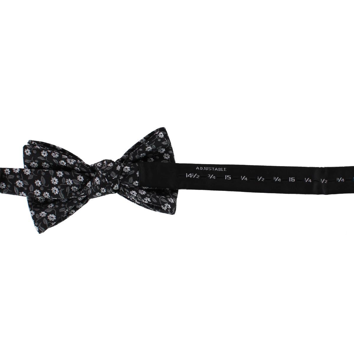 Ascentix Metallic Flowers and Leaves Bowtie