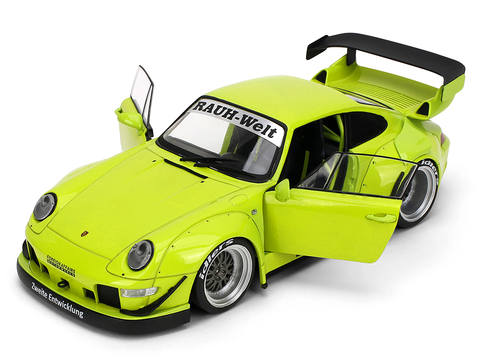 Jada RWB Body Kit "Genki" Lime Green "Pink Slips" Series 1/18 Diecast Model Car by Jada