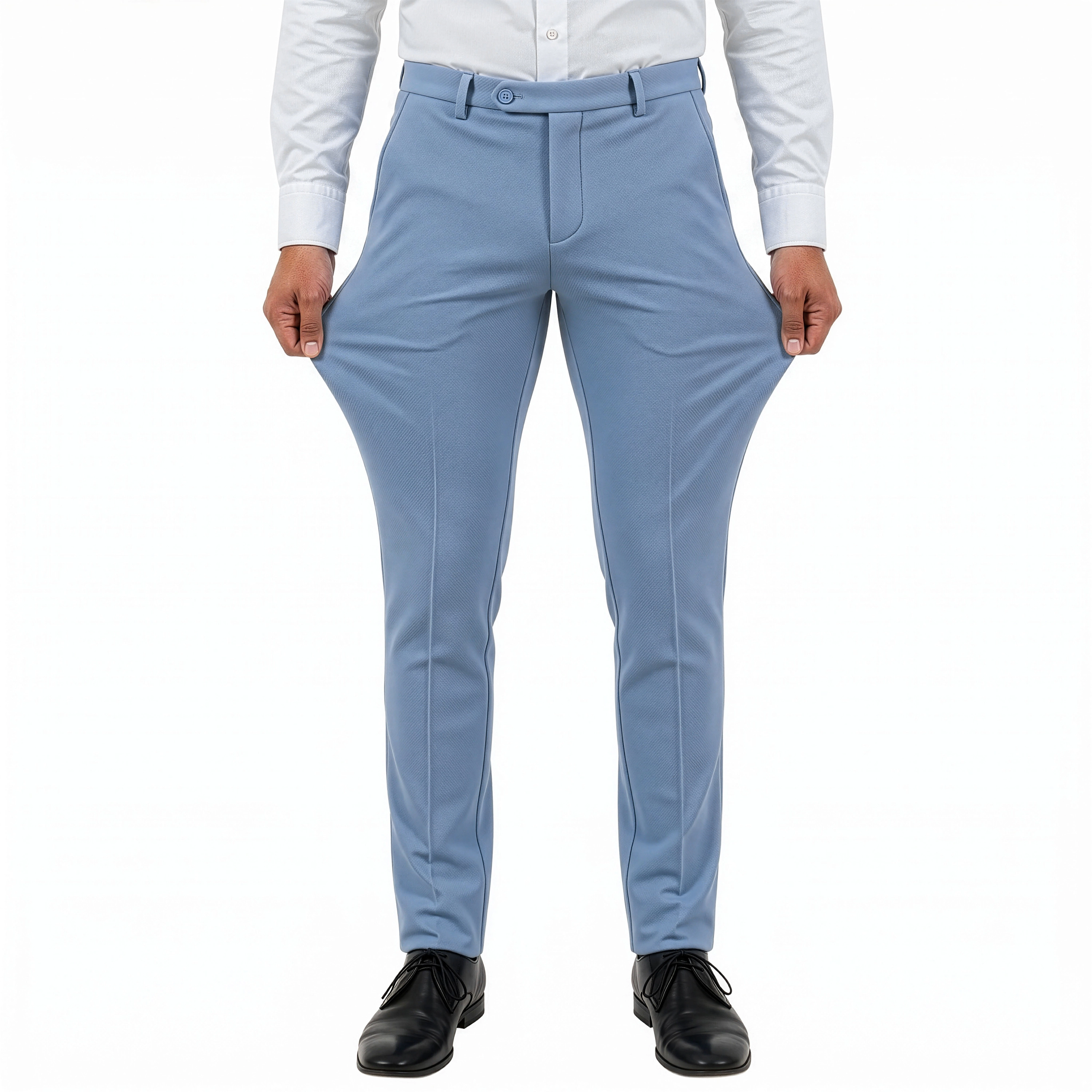 ZeGarie Mens Super Stretch Knit Separates Unhemmed Pants Only, Made to Move