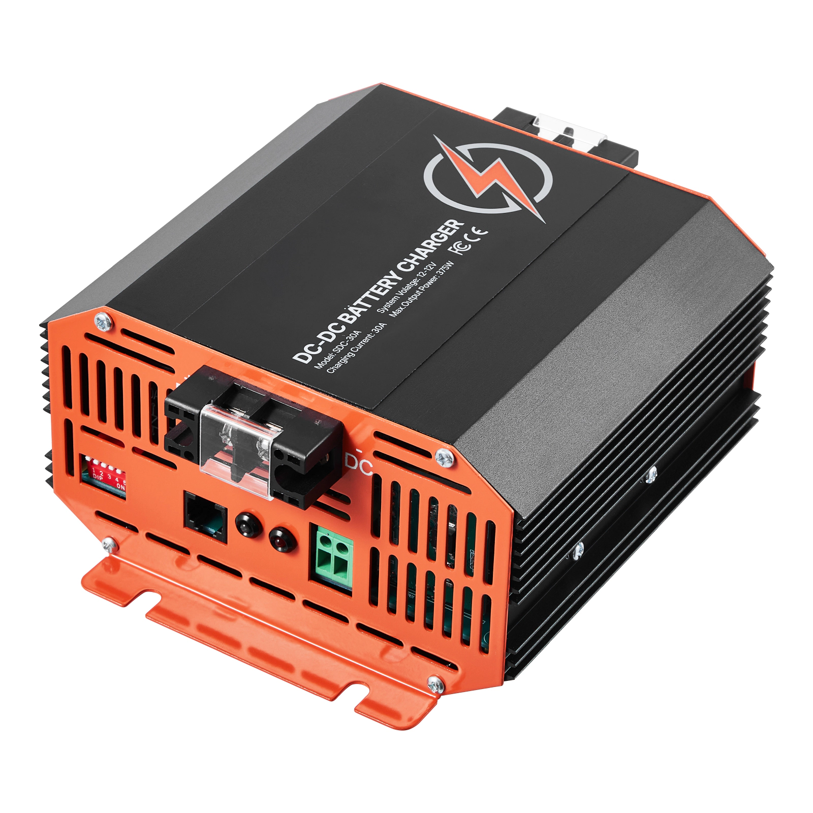 HONGGE 12V DC to DC Battery Charger On-Board Battery Charger for Lead-Acid Lithium AGM GEL and Flooded Batteries Smart