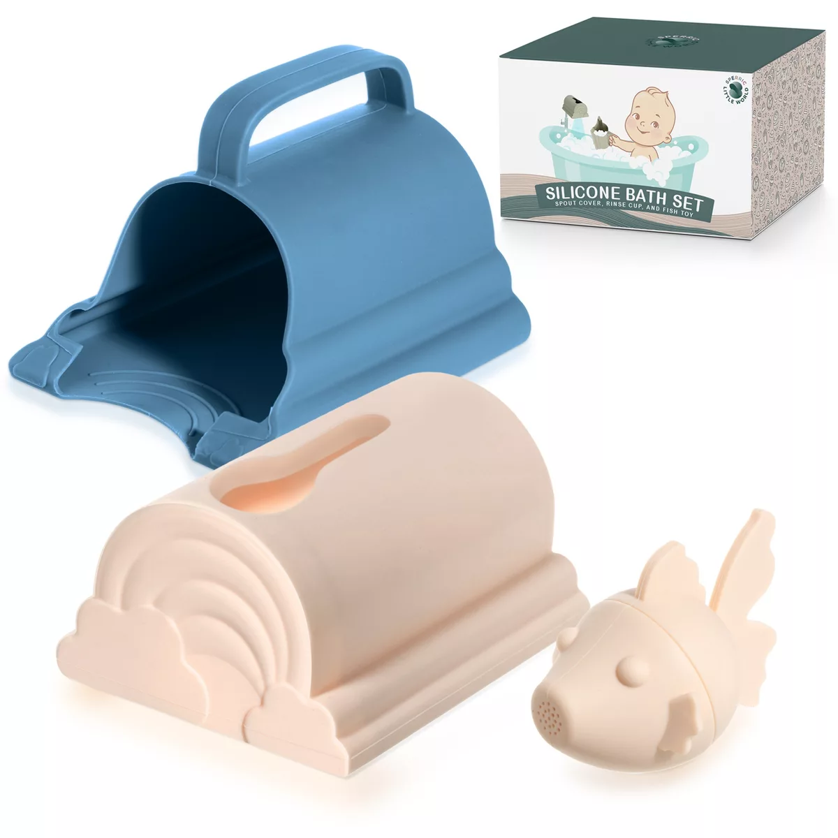 Sperric Bath Spout Cover & Baby Rinse Cup Set