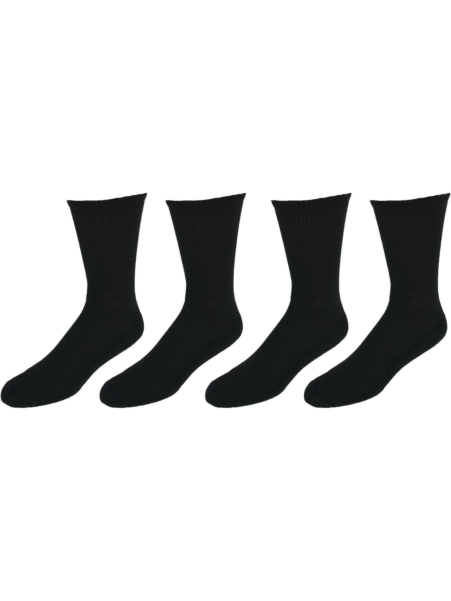 Dr. Scholl's Men's Big and Tall Diabetic Circulatory Crew Socks (4 Pair Pack)