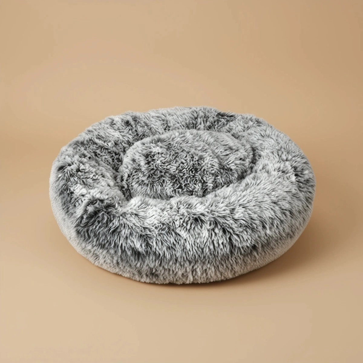 PetEdge Slumber Pet Super Plush Cuddler Beds, Black & White - Extra Large
