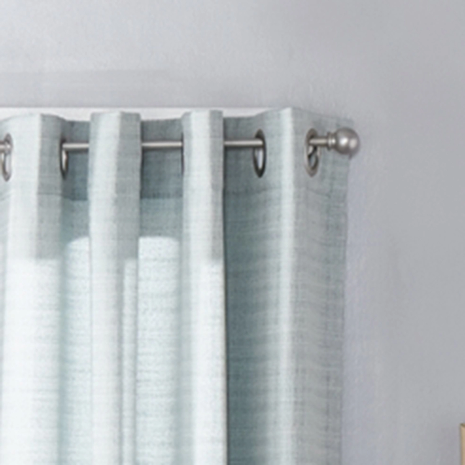 SKL Home Saturday Knight Ltd Maeve Sophisticated Yarn Dyed Woven Horizontal Pattern SunSafe Window Panel - 40X63", Sage
