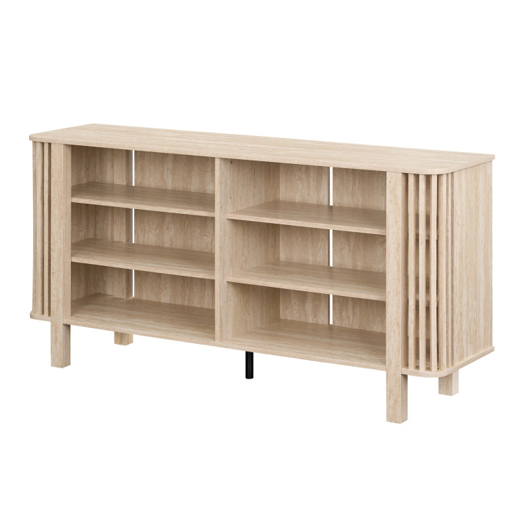 Hivvago 59 Inch Tv Stand For Tvs Up To 55 Inches With Adjustable Shelves