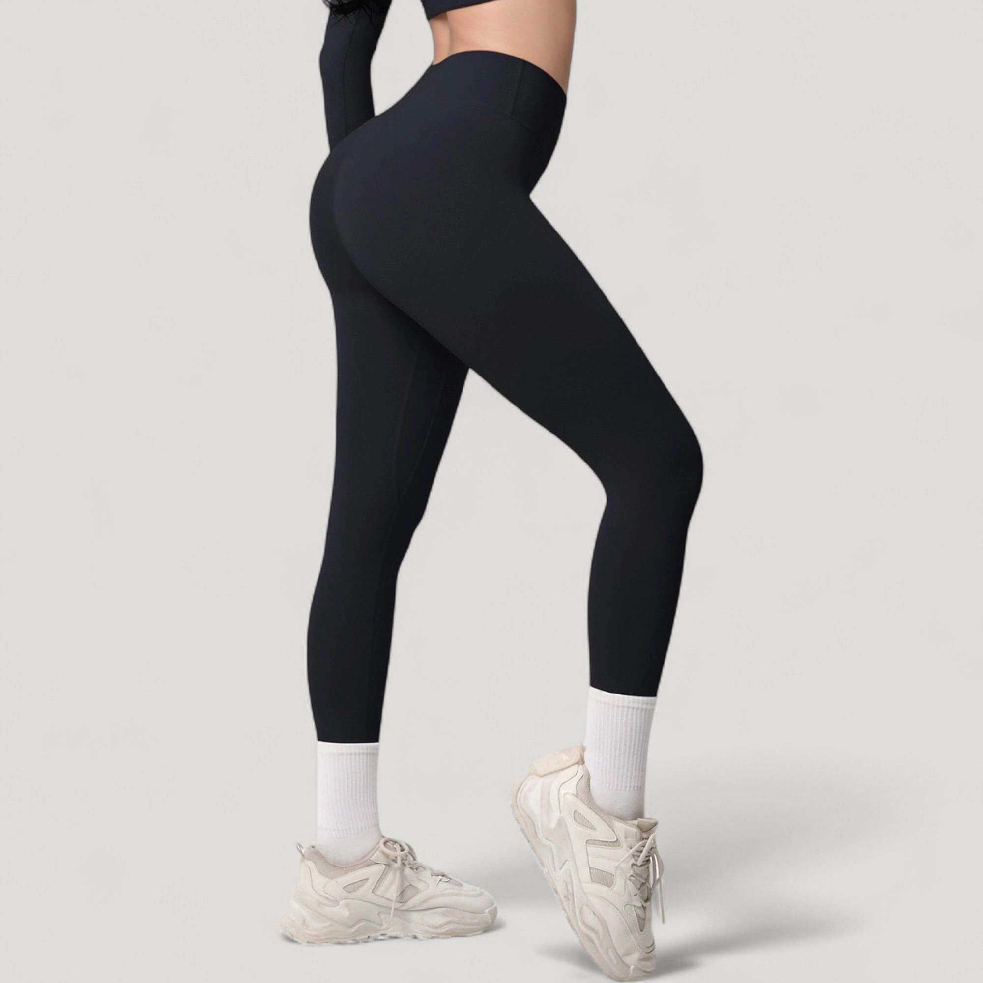 Anna-Kaci Active Women's High Waist Leggings with Side Pockets and Seamless Stretch Fabric for Everyday Wear