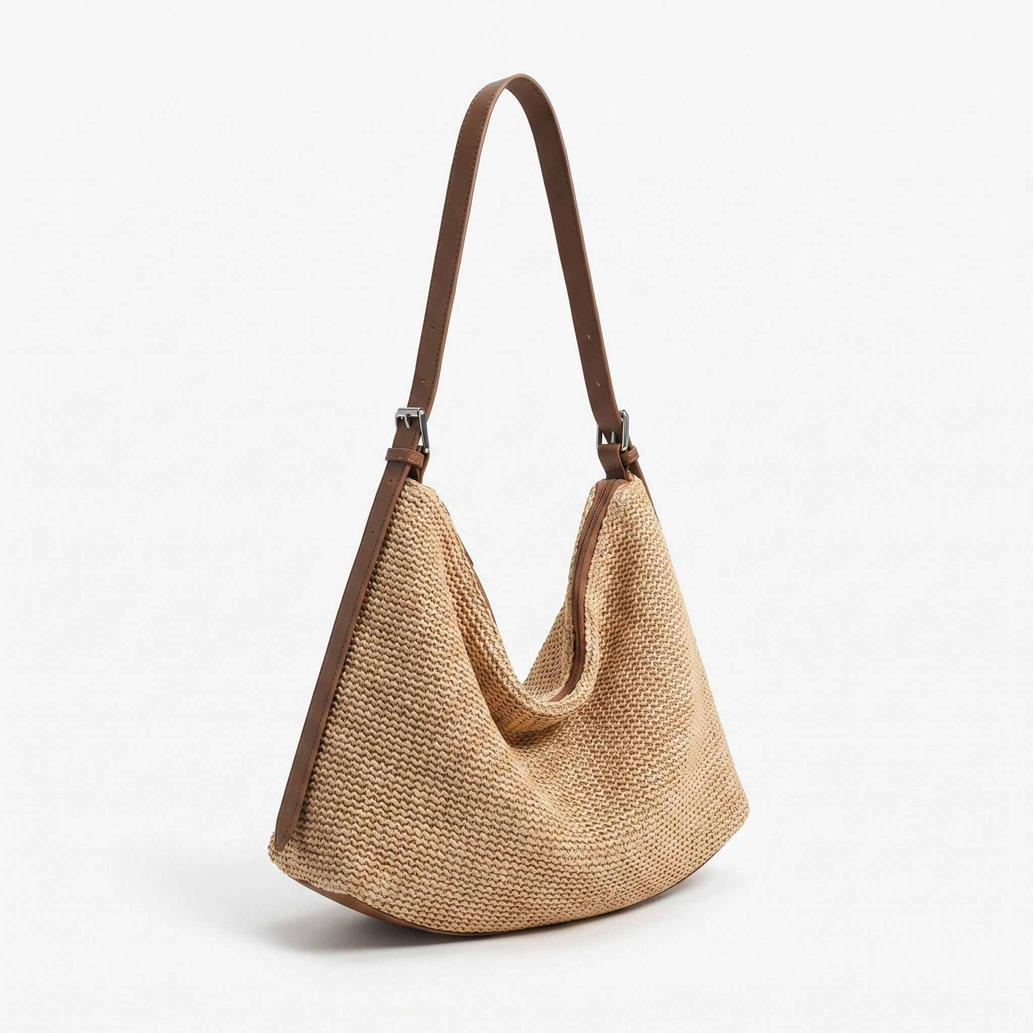 Alilang Women's Woven Slouchy Shoulder Tote Bag Soft Oversized Textured Everyday Carryall Handbag